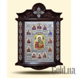 Иконостас серебряный "Надежда наша Богородица"с иконой Богородицы Страстная