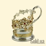 Подстаканник серебряный "Золотая осень"