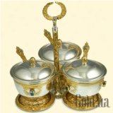 Набор для специй серебряный
