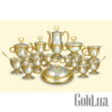 Серебряный чайно-кофейный сервиз "Царский"