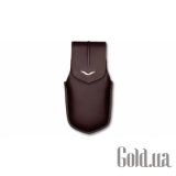 Ascent Ti Vertical Brown Leather metal V logo 02702N8