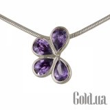 Серебряное колье с цирконом